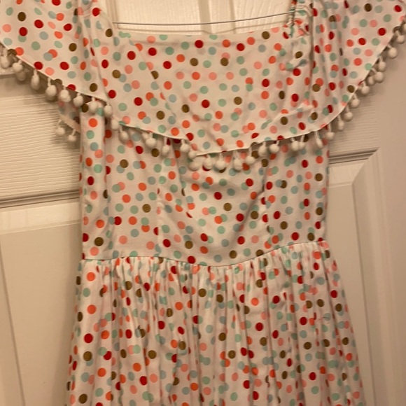 Off shoulder polka dot dress - Picture 3 of 4